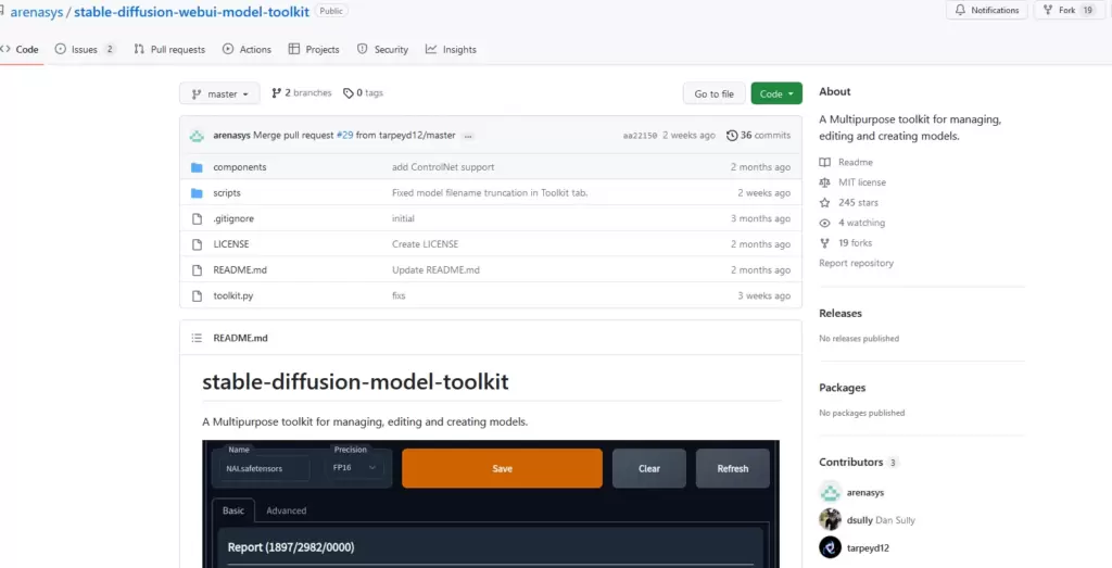 Model Toolkitダウンロードページ