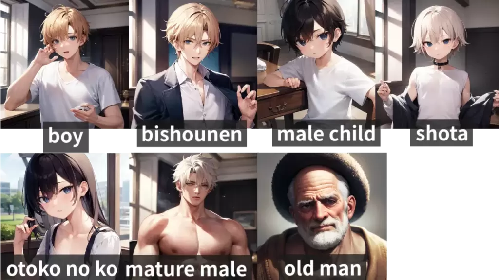 男性の年齢比較